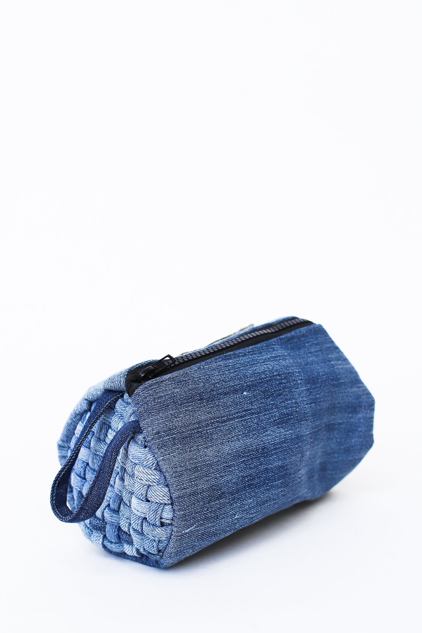 Cosmetic Bag, Upcycled Denim