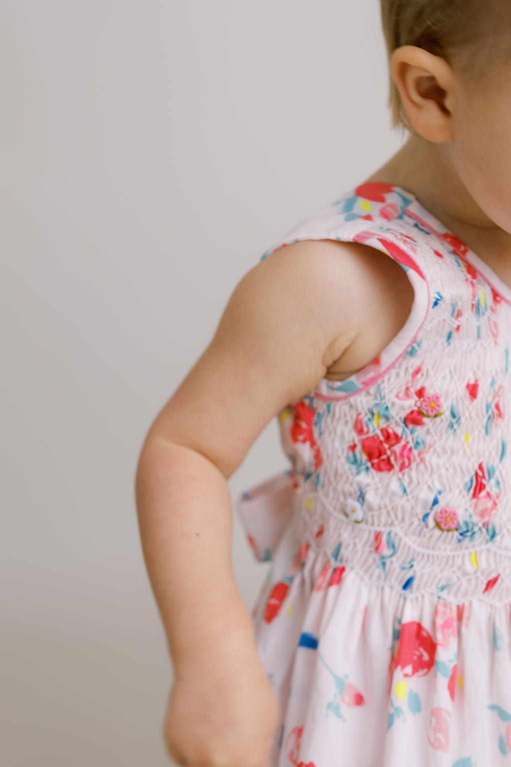 Hand-Smocked Dress, Watercolor
