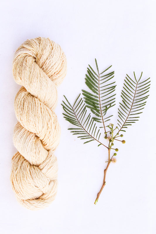 Ethiopian Handspun Cotton Yarn, Pastel Mimosa