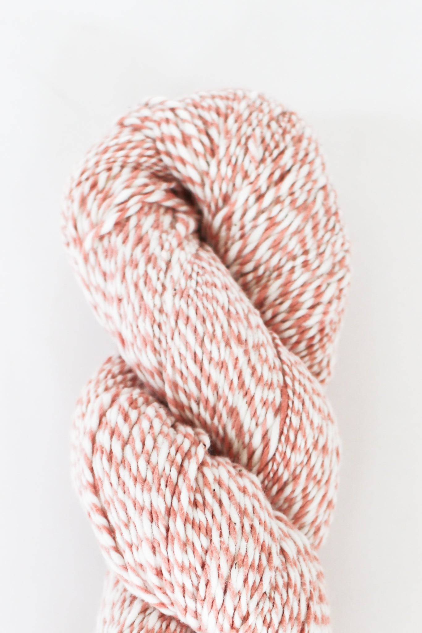 Ethiopian Handspun Cotton Yarn, Voca Peach + Natural Marled