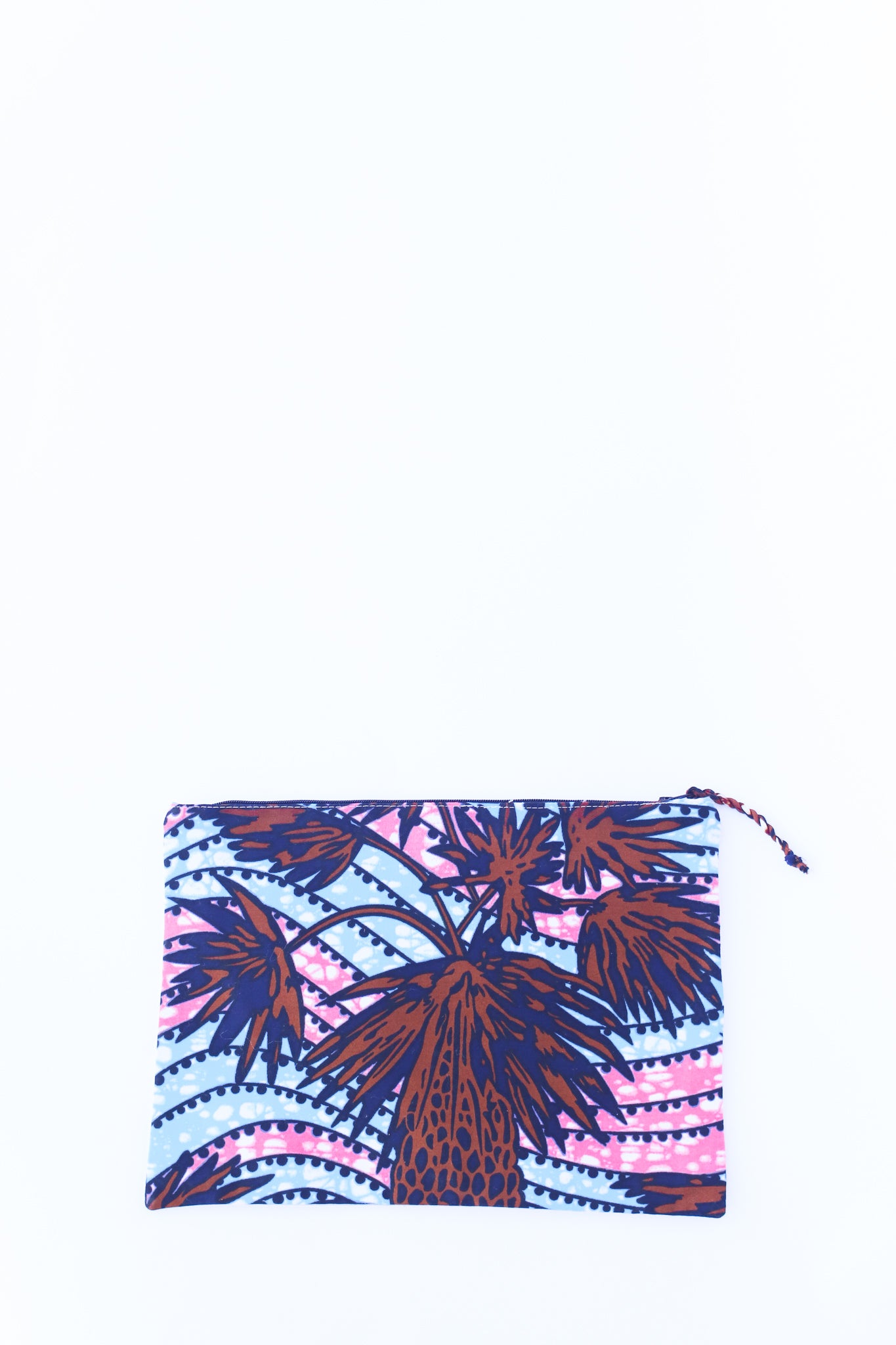 Embroidered Flamingo Pouch, Palmetto