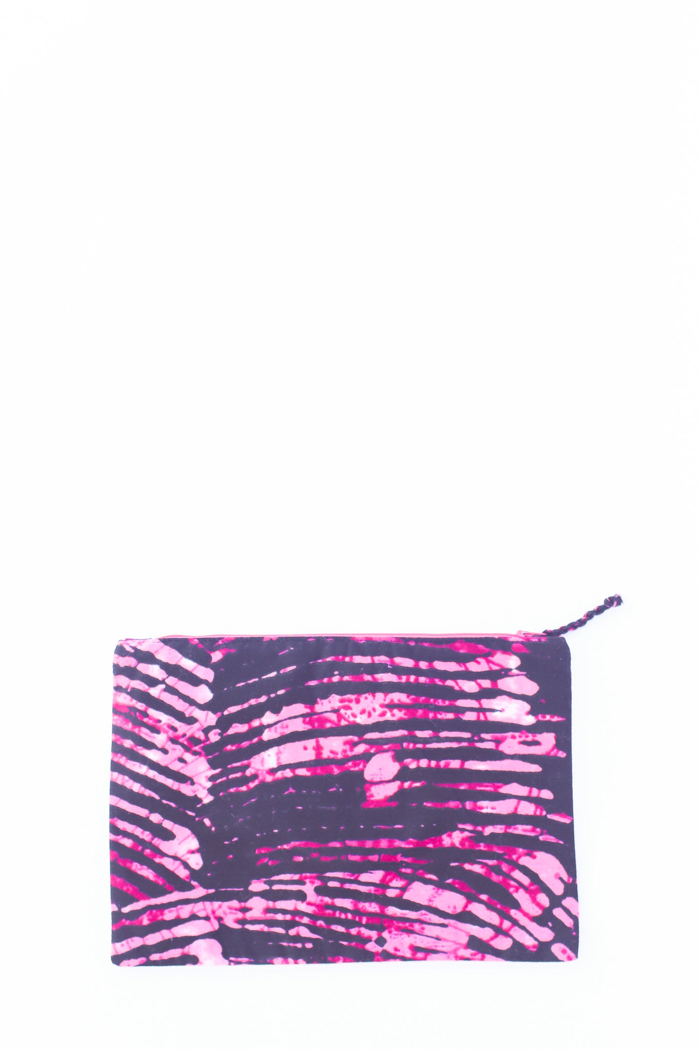 Embroidered Flamingo Pouch, Batik
