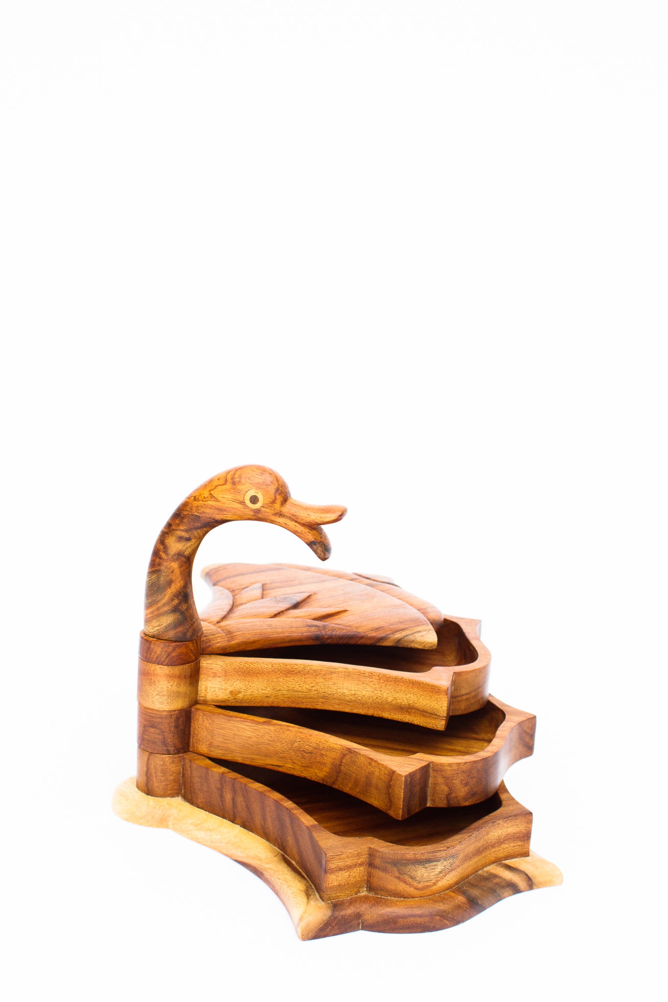 Sheesham Wood Fanned Tail Duck Box