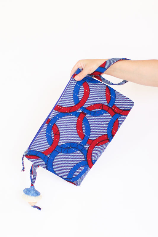 Oversized Kitenge Wristlet, Olympia