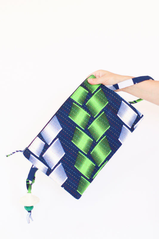 Oversized Kitenge Wristlet, Braids