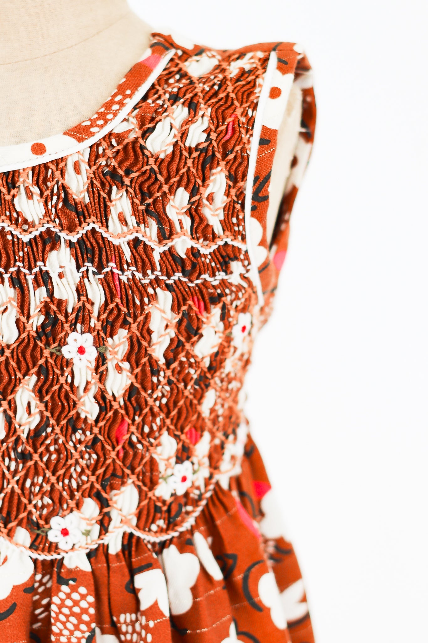 Hand-Smocked Dress, Dogwood