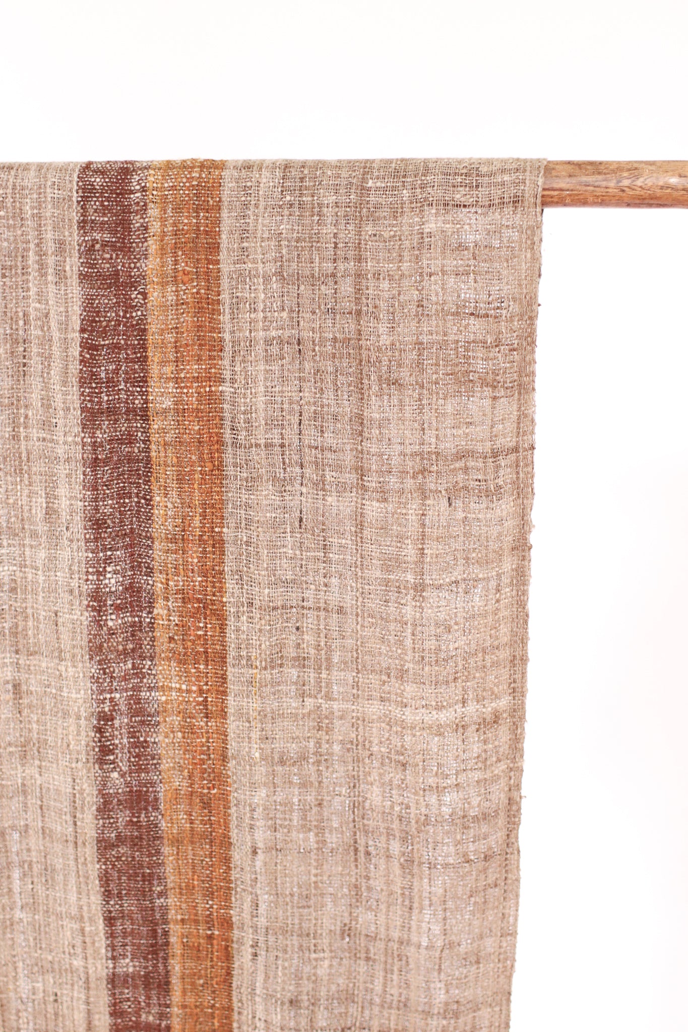 Wild Silk Scarf Natural + Turmeric + Mushroom, Medium