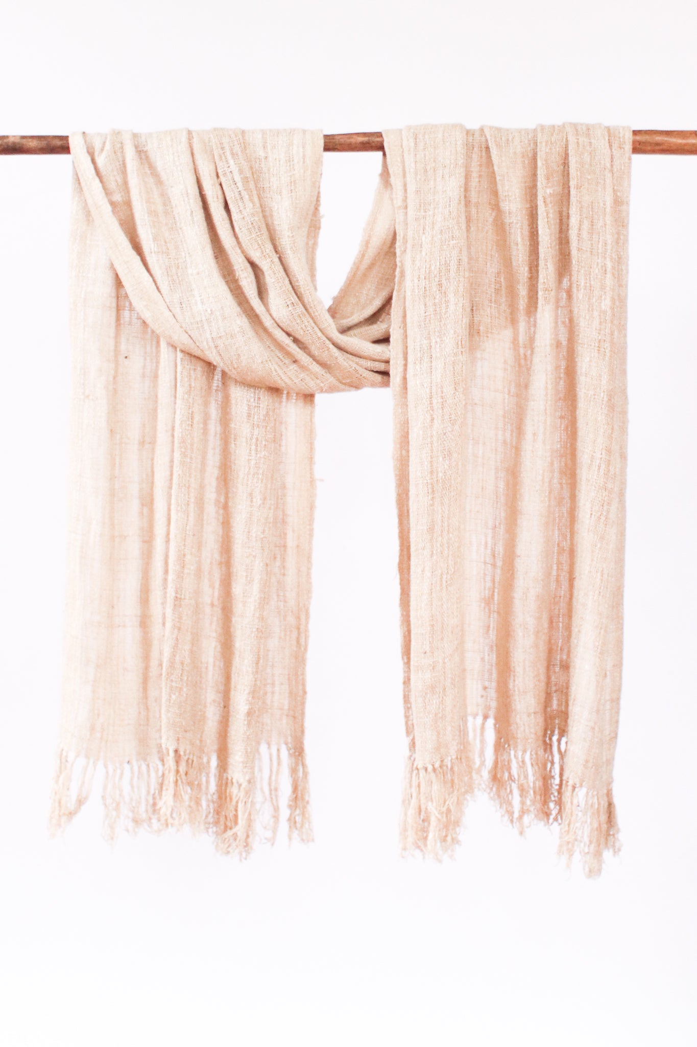 Wild Silk Scarf, Natural Sun Bleached Large