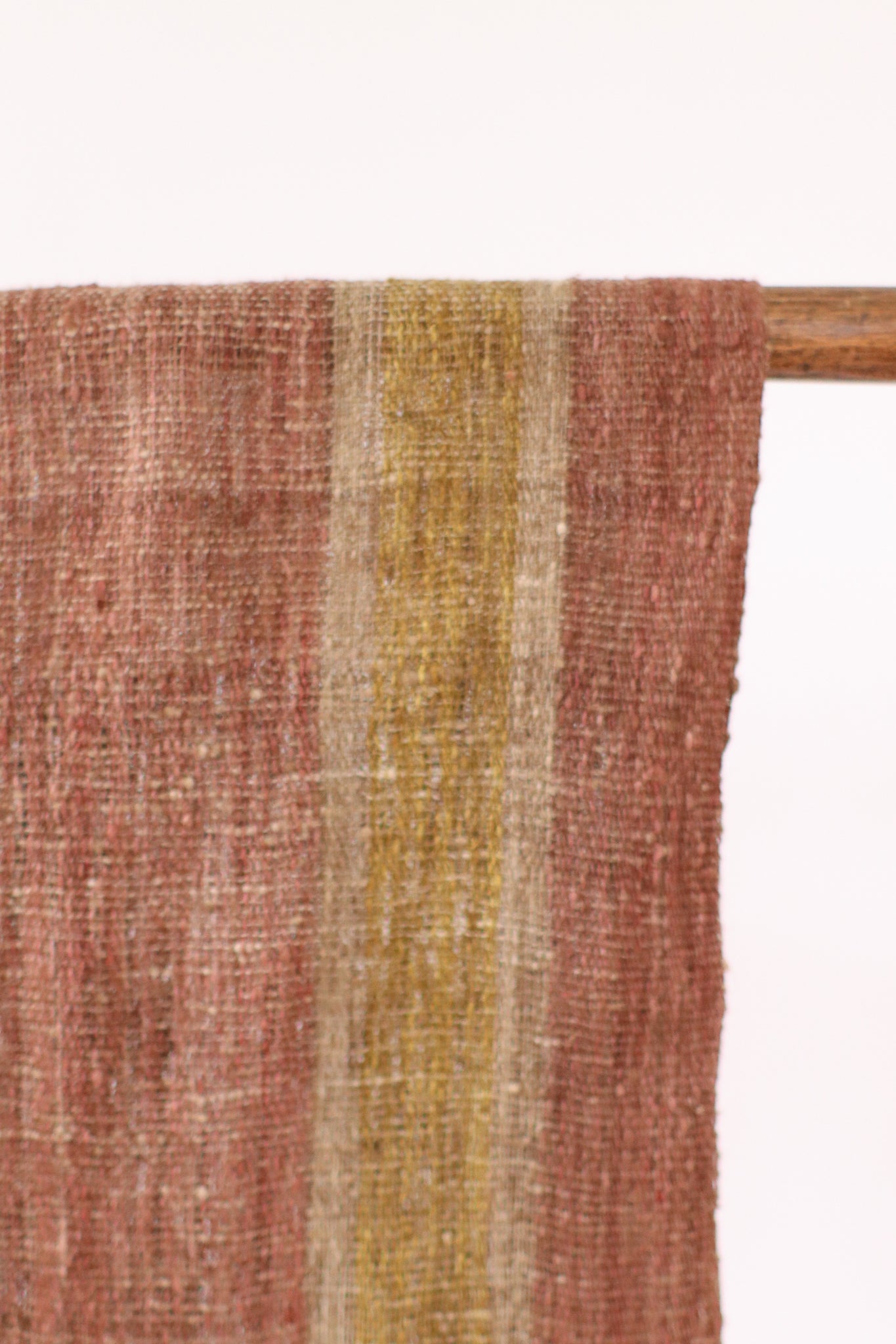 Wild Silk Scarf Turmeric + Nato Bark + Natural, Medium