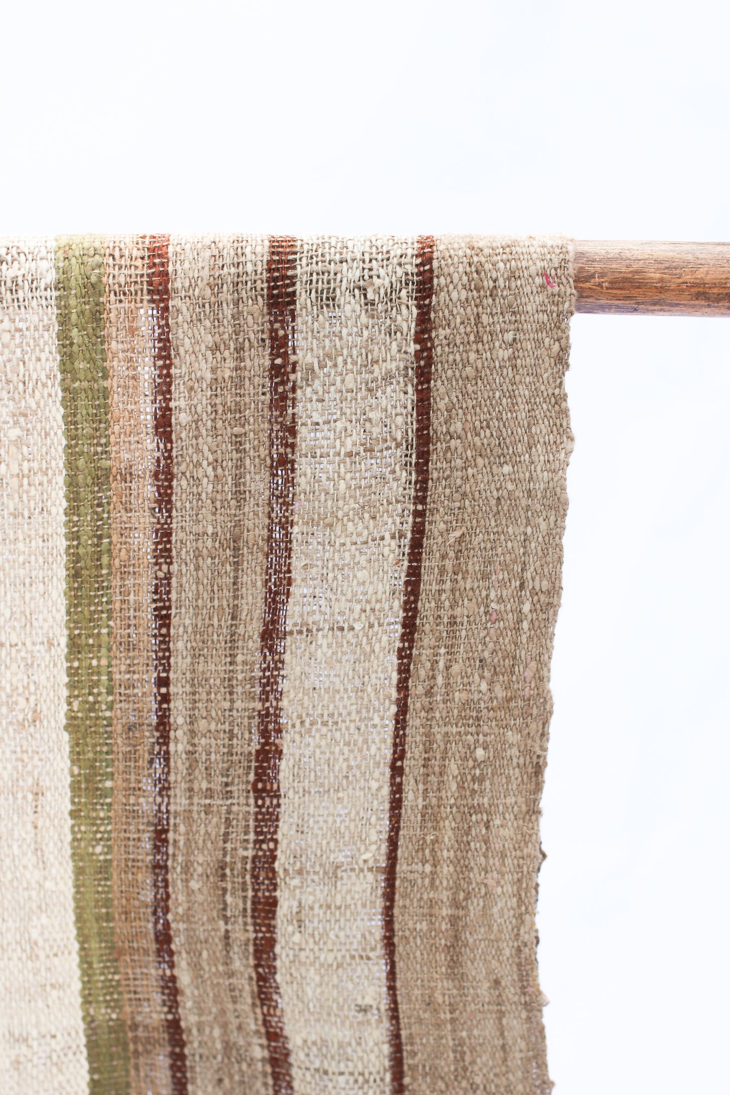 Wild Silk Scarf, Natural + Sun Bleached + Mushroom + Psaidia Leaves