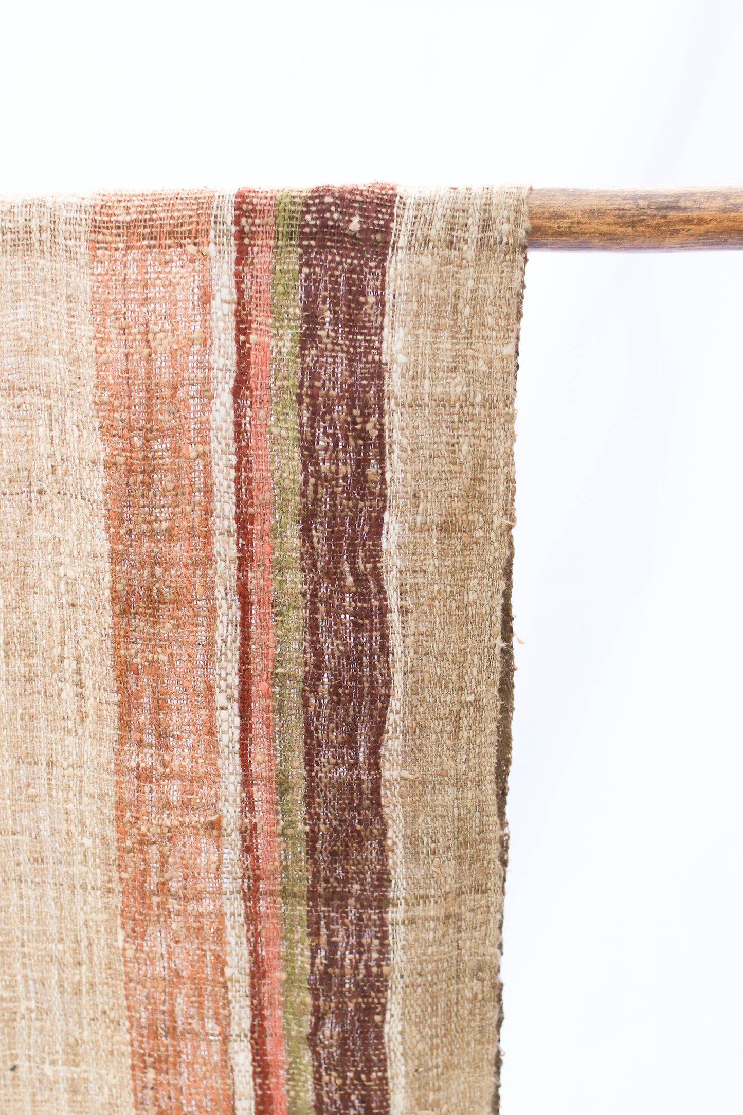 Wild Silk Scarf, Turmeric + Mushroom + Nato Bark + Natural + Psiadia Leaves