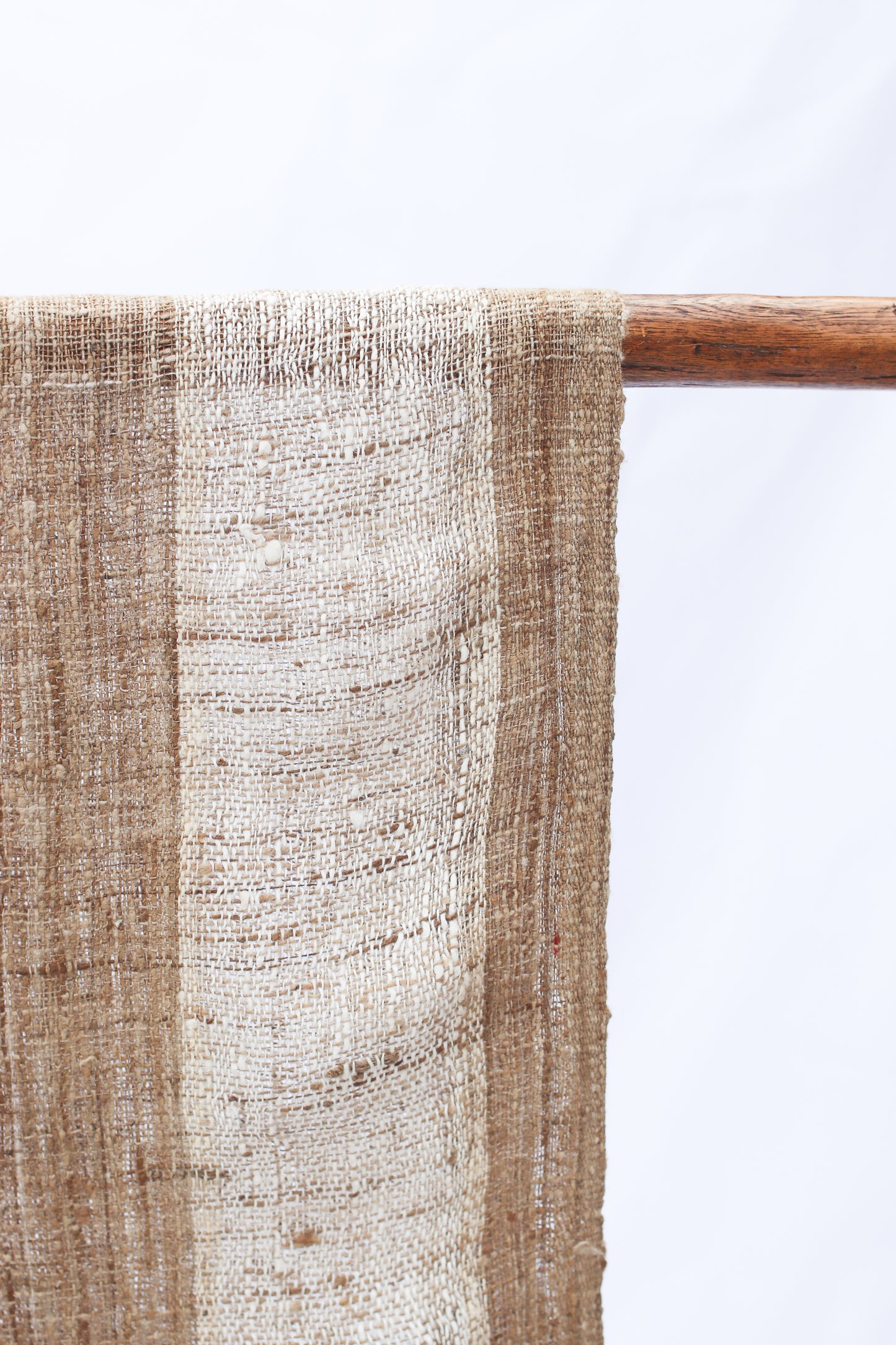 Wild Silk Scarf, Natural + Sun Bleached Stripe