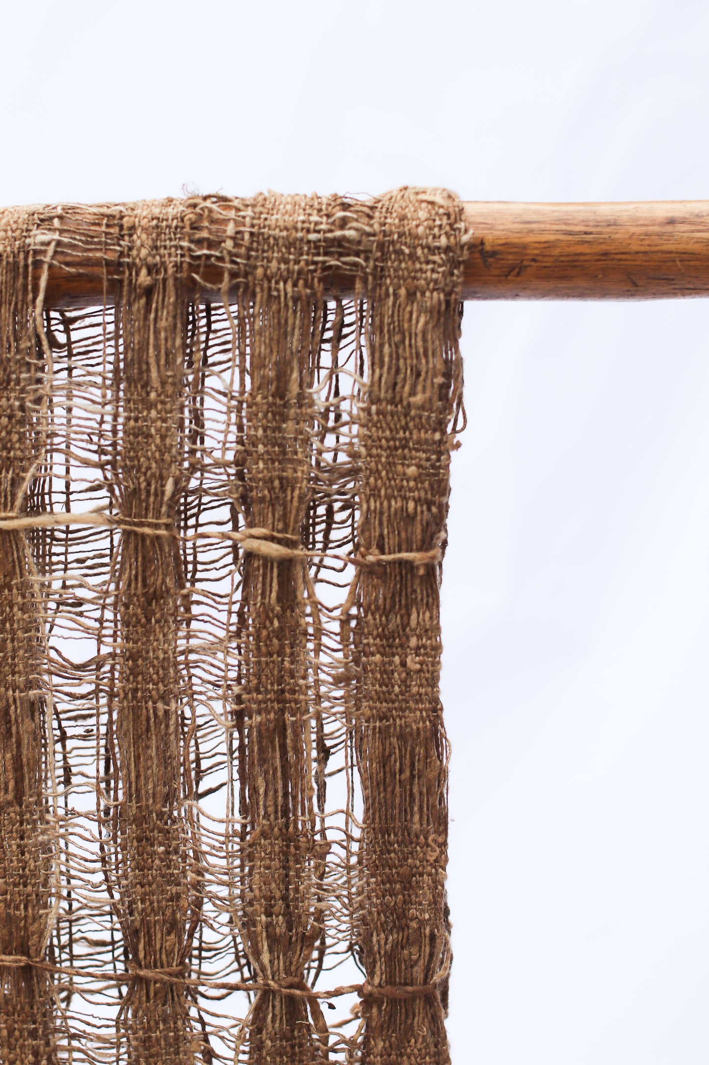 Wild Silk Chunky Open-Weave Scarf, Natural