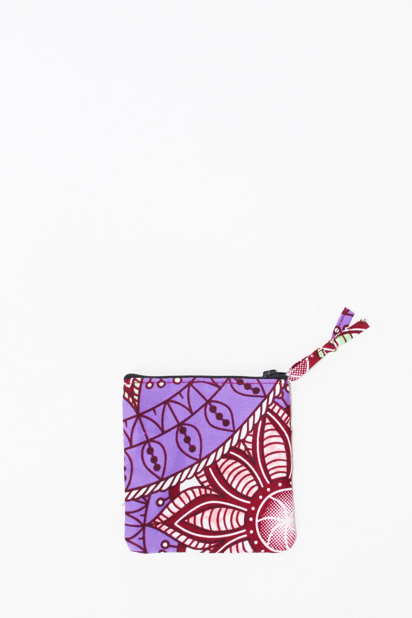 Kitenge Coin Pouch, Violets