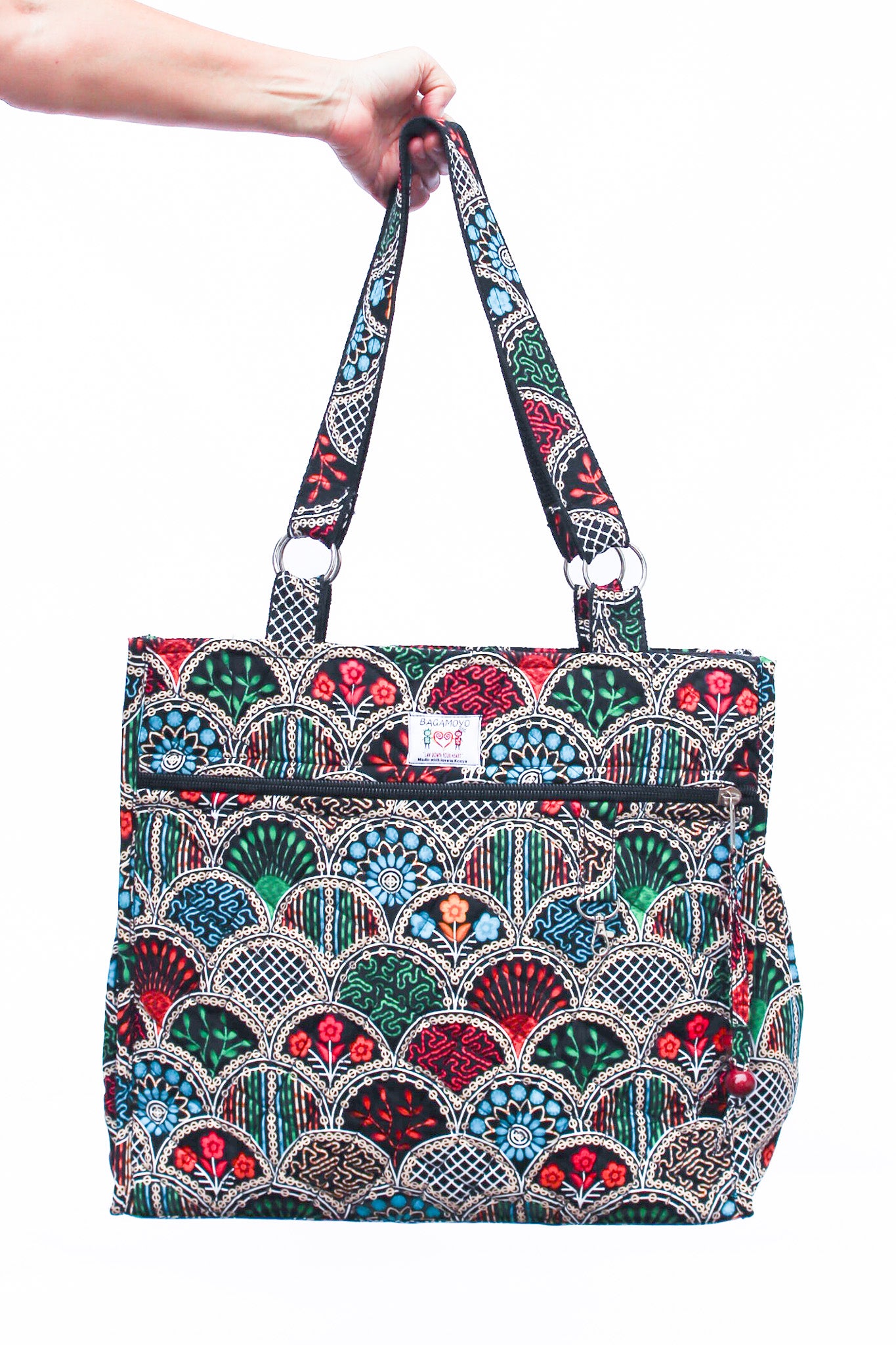 Wax Print Tote, Fanfare