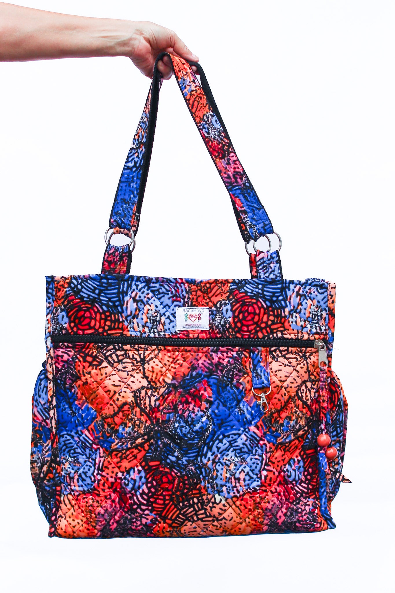Wax Print Tote, Solstice