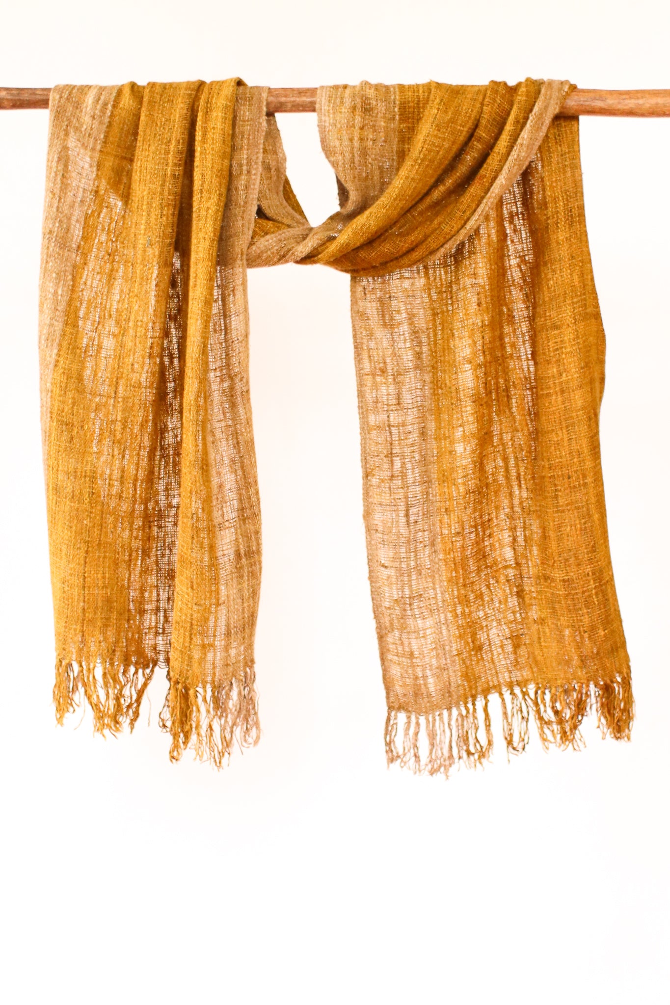 Wild Silk Scarf Passion Fruit + Natural, Medium
