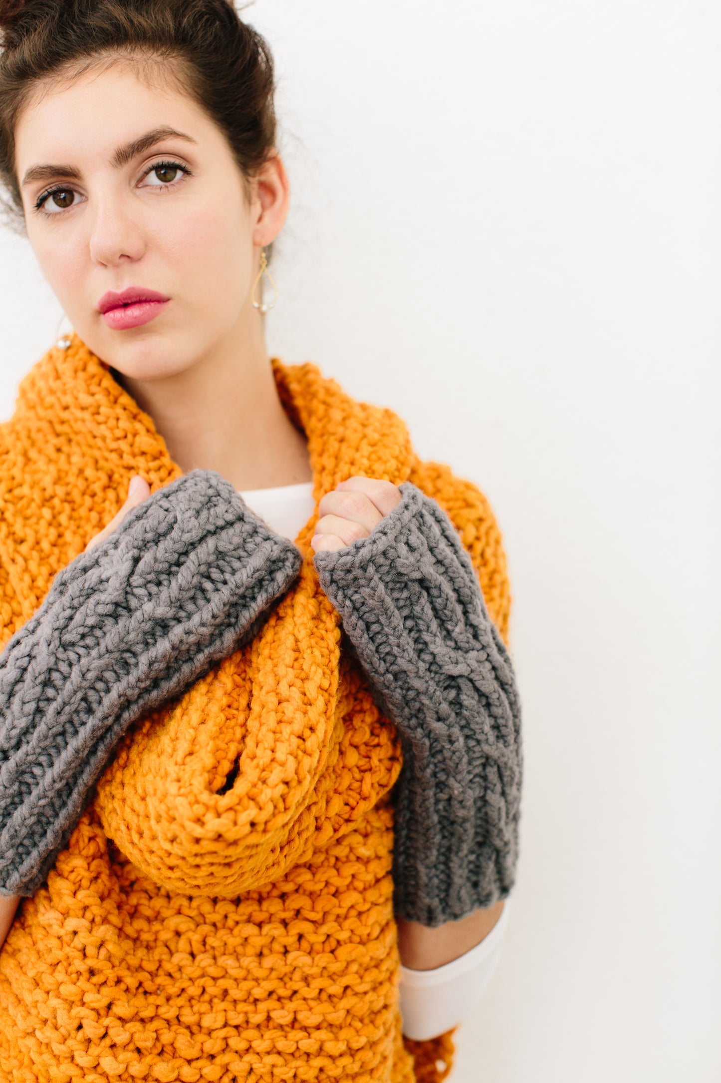 Knitting Pattern Kit, Odette Hand Warmers