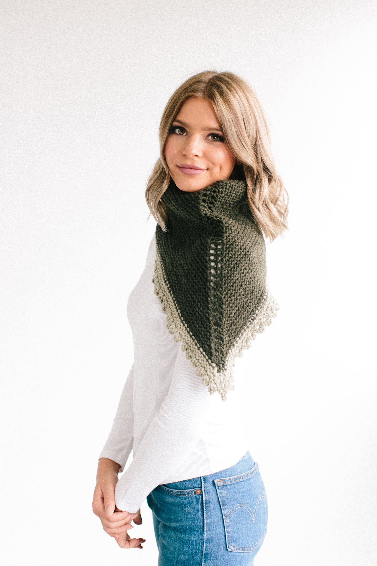 Knitting Pattern, Montgomery Knit Shawl