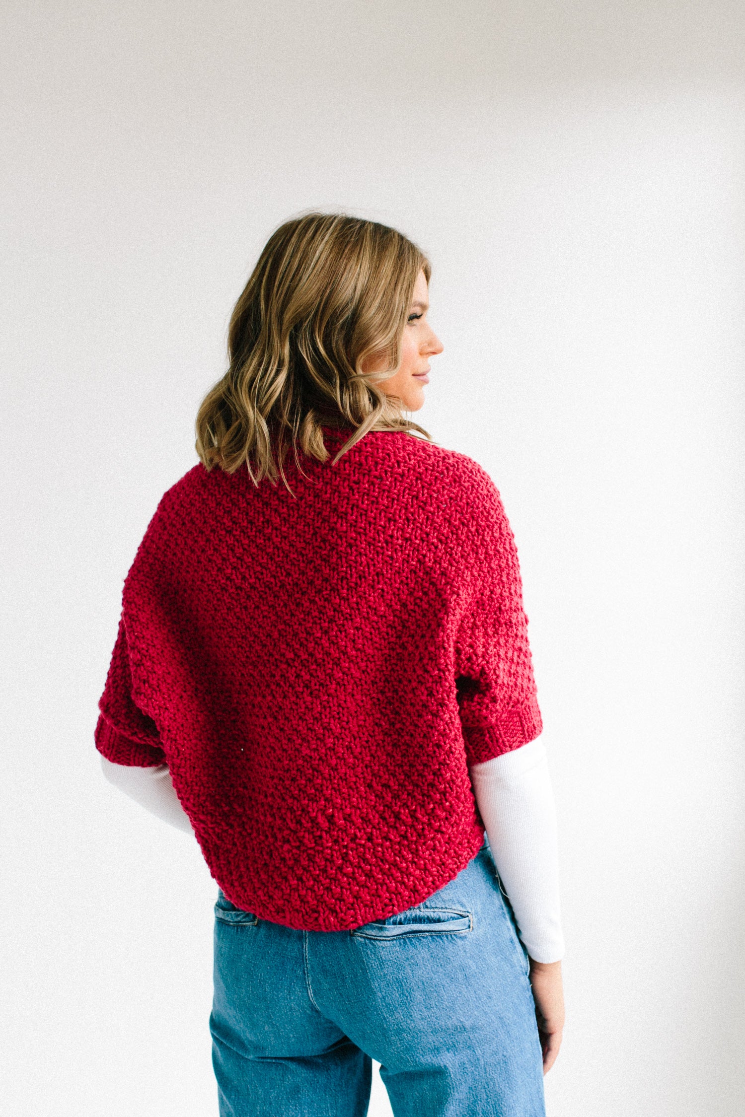 Knitting Pattern Kit, River Nile Shrug – Handspun Hope, image size:1500x2250