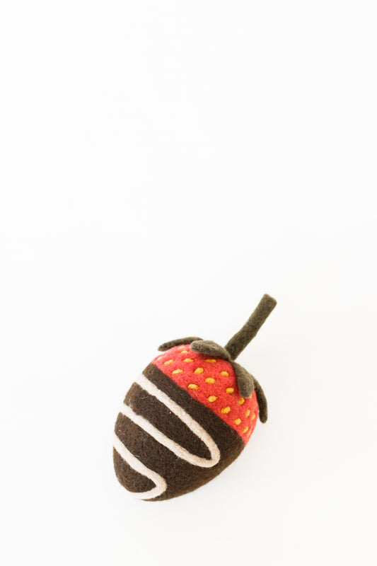 Chocolate-Covered Strawberry Pincushion