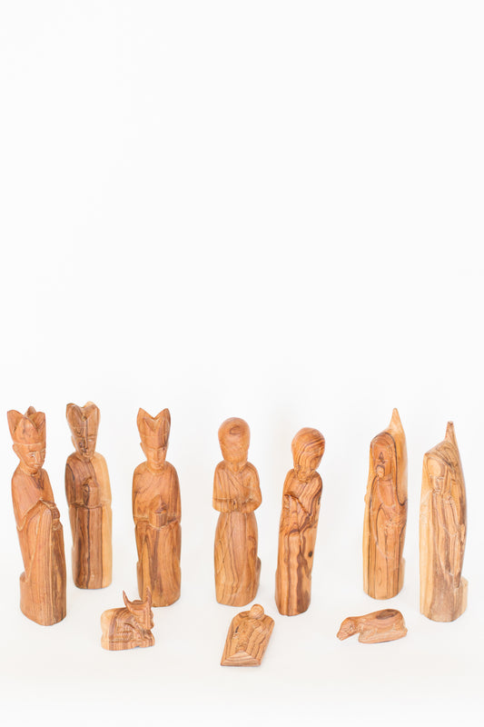 Olivewood Nativity Set