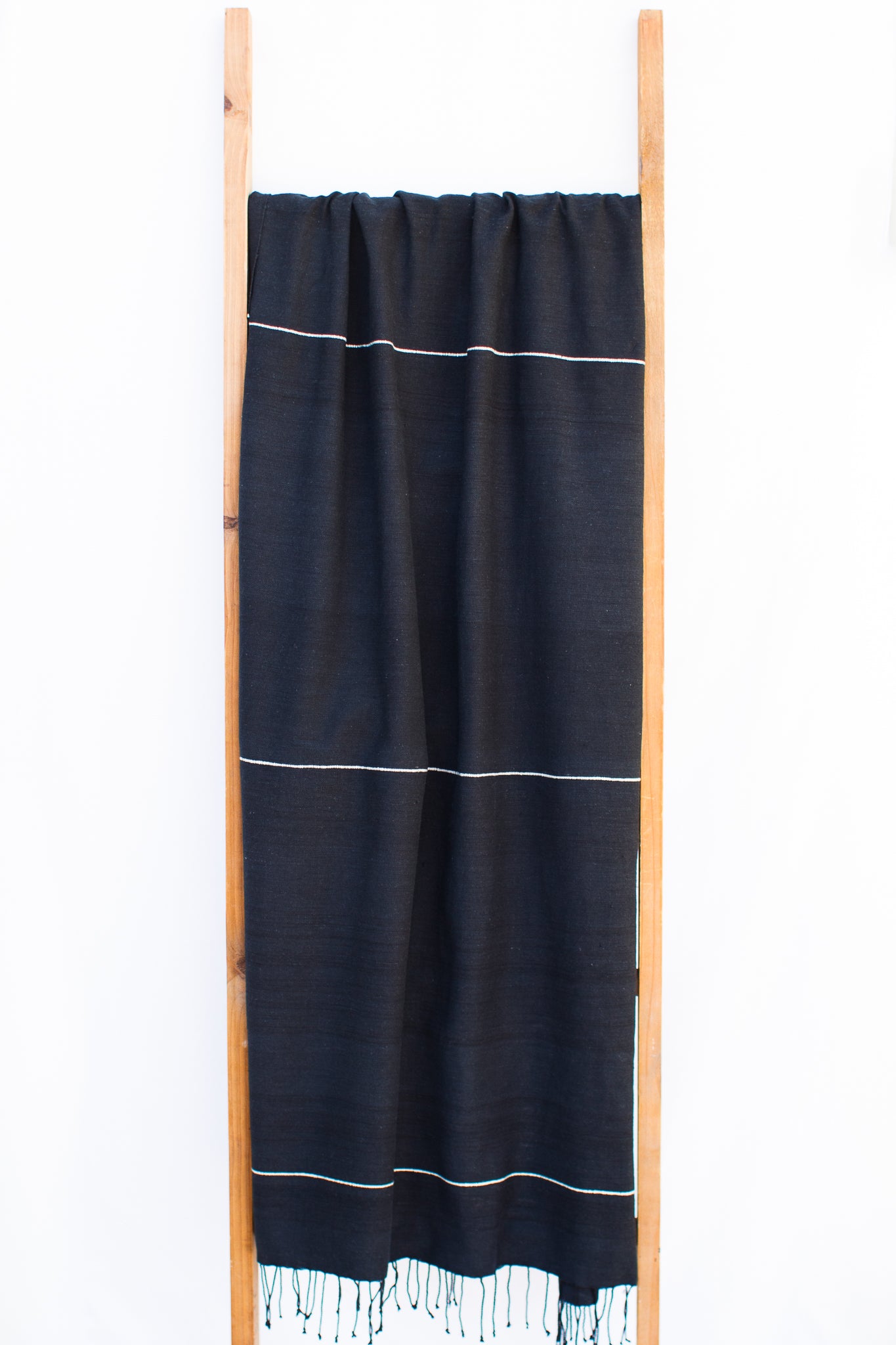 Handwoven Bath Sheet, Obsidian