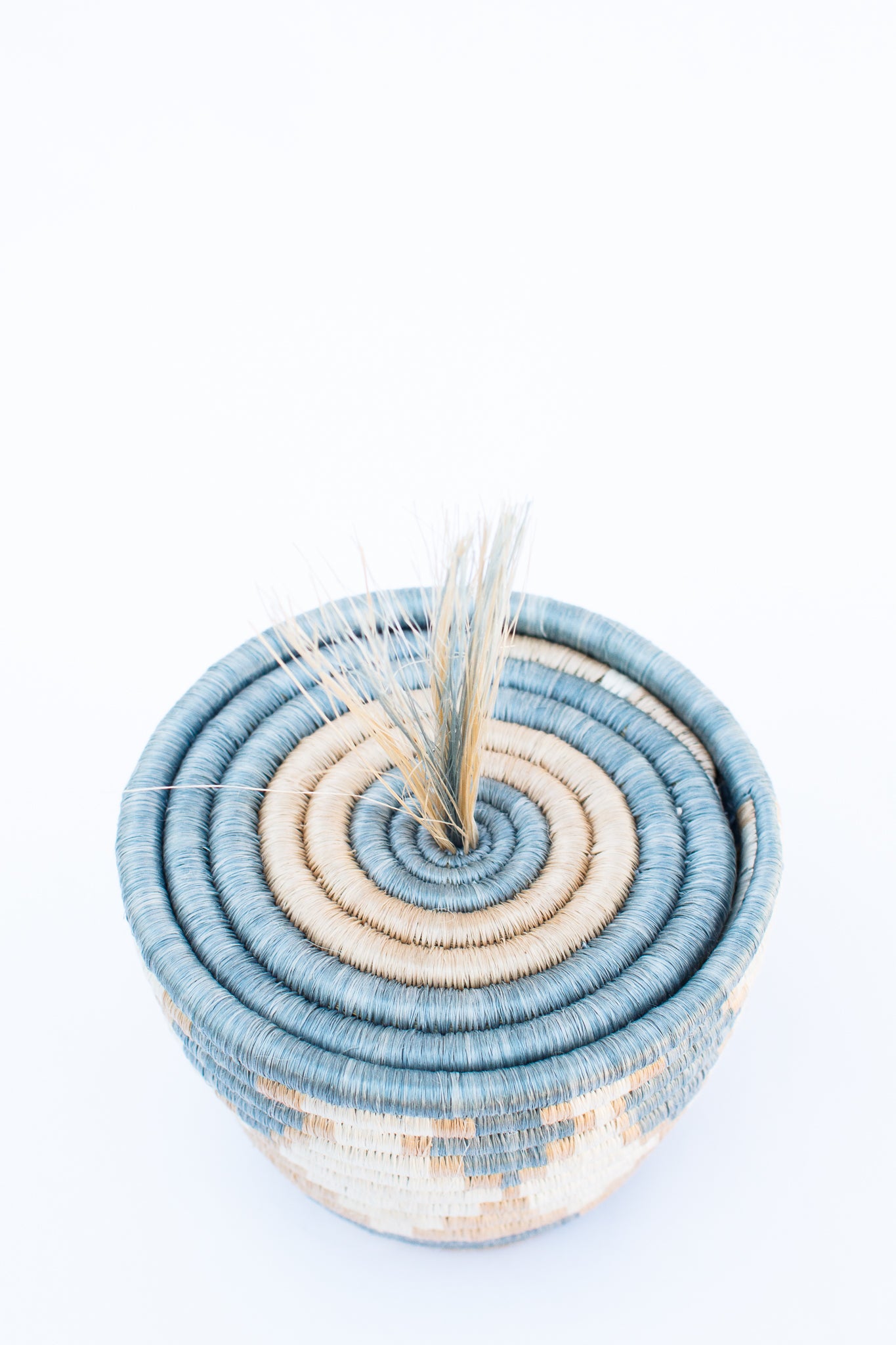 Lidded Fringe Basket, Amahoro