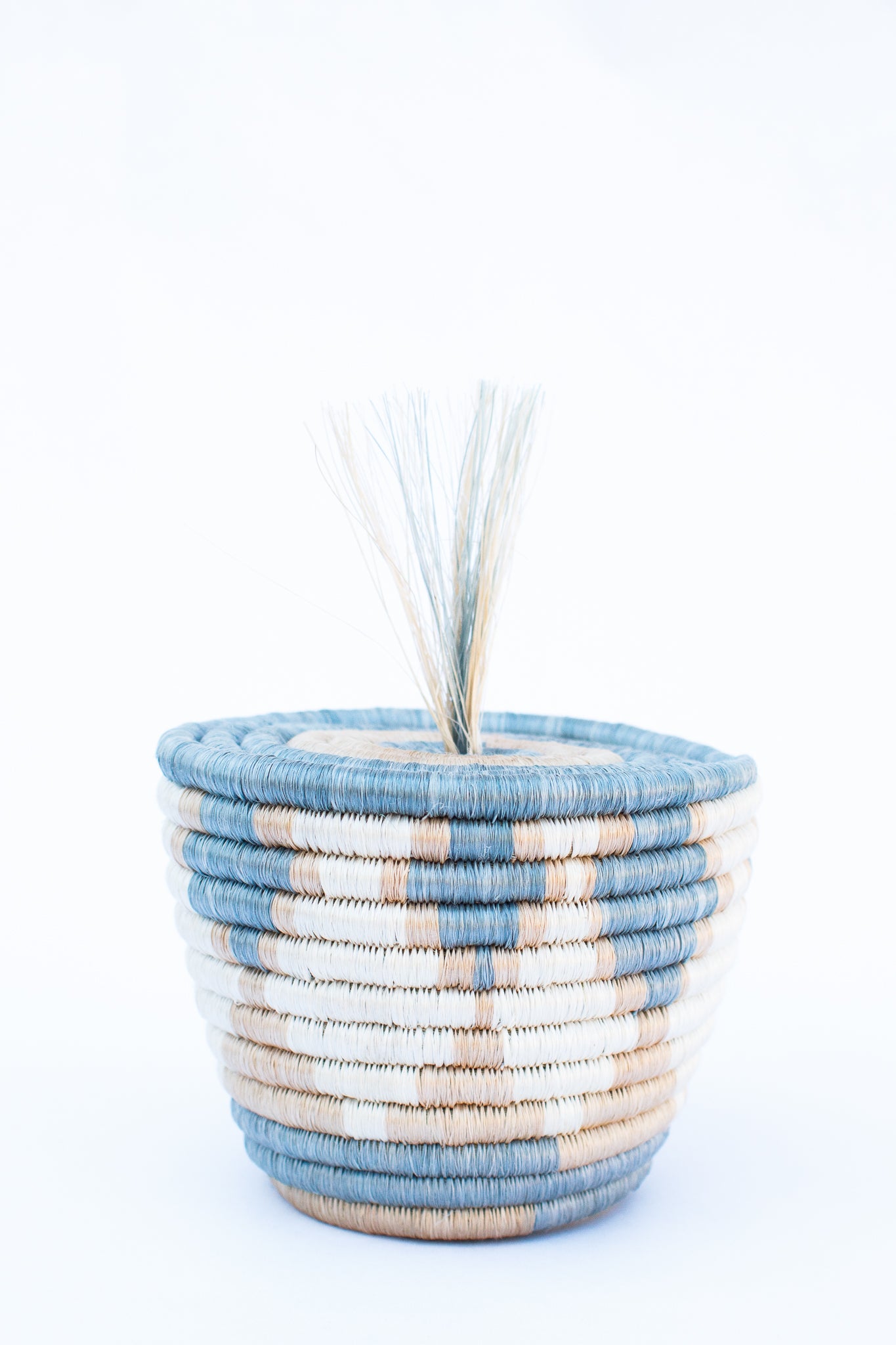 Lidded Fringe Basket, Amahoro