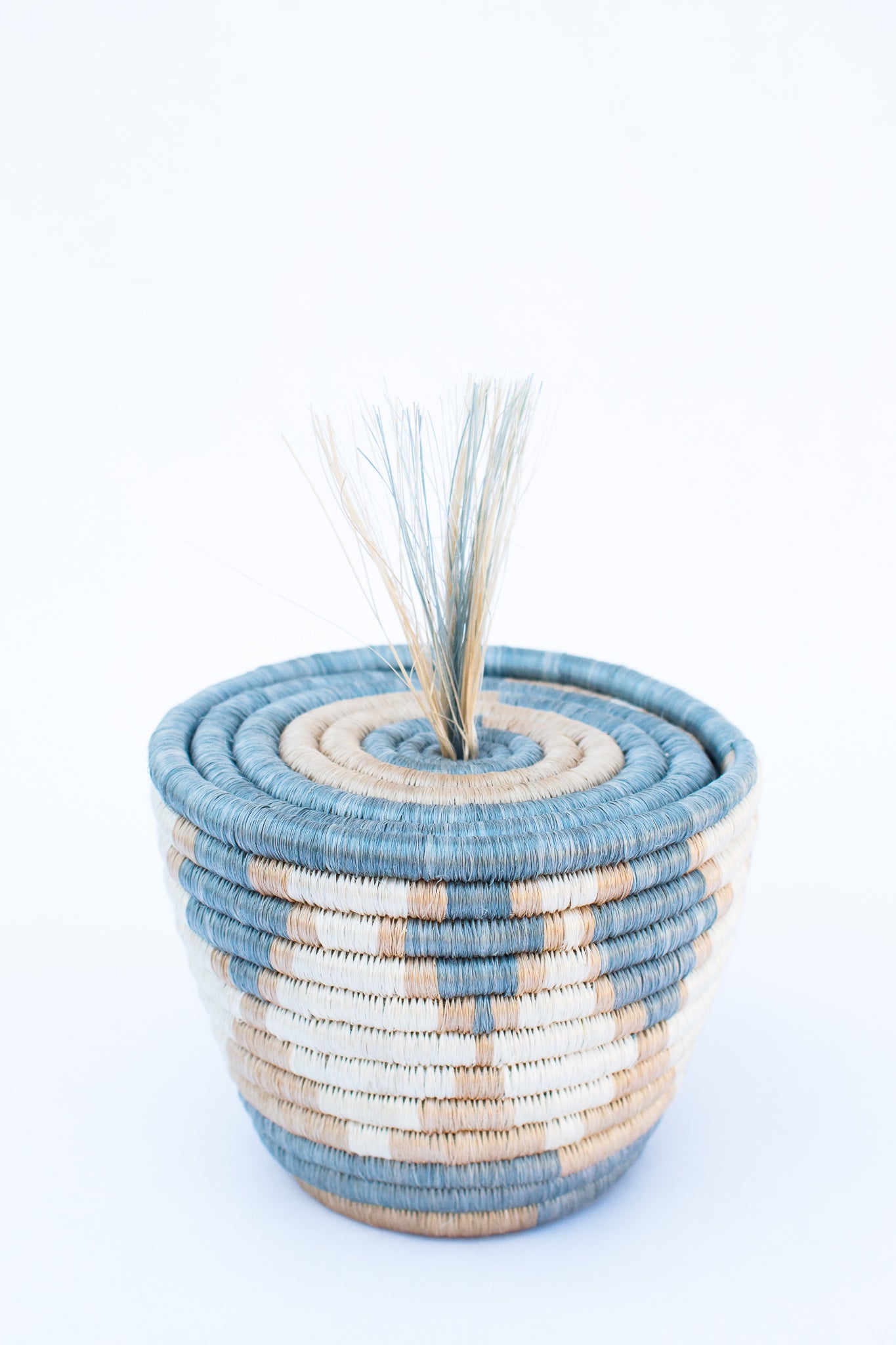 Lidded Fringe Basket, Amahoro