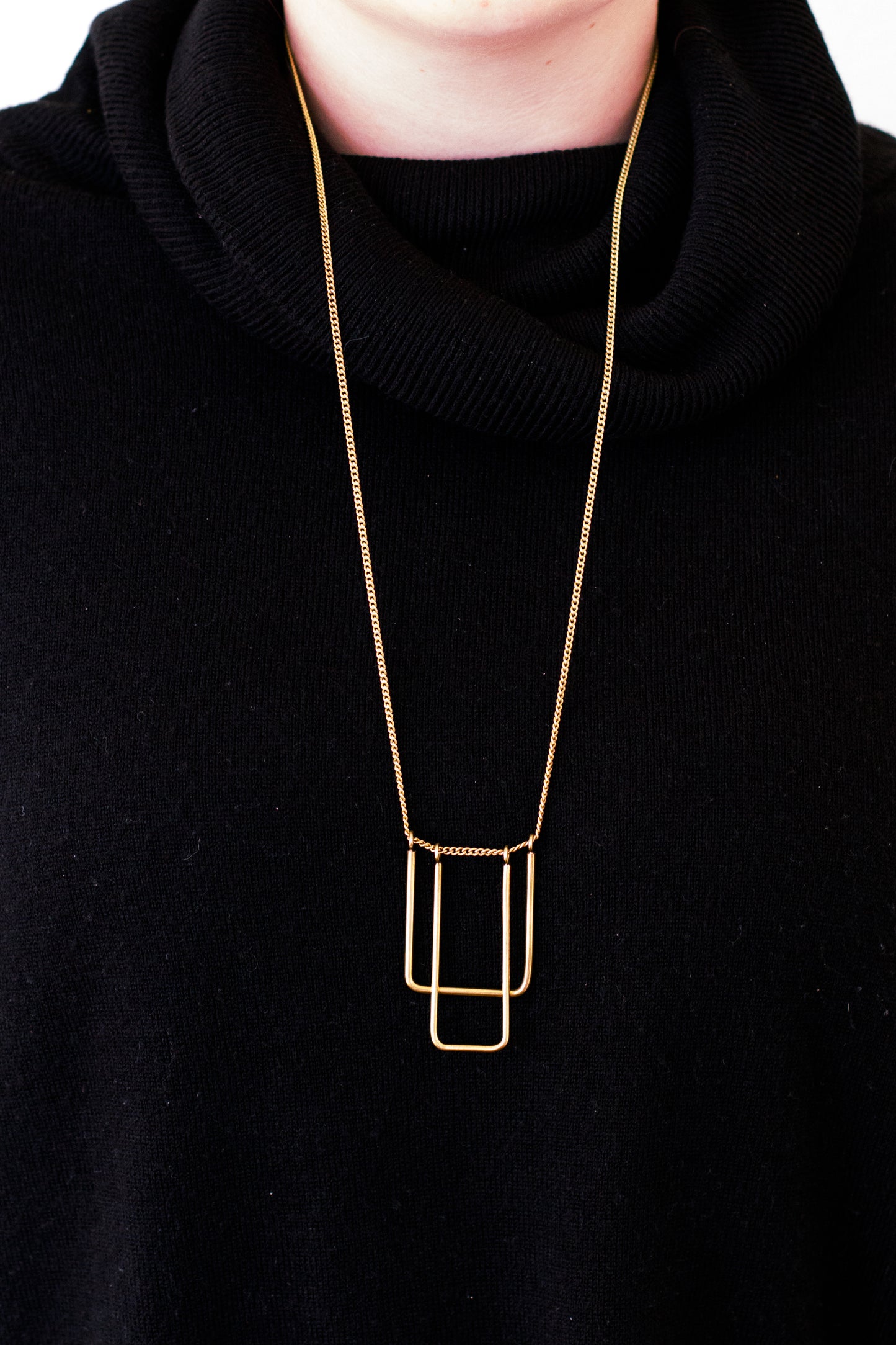 Double U-Frame Necklace
