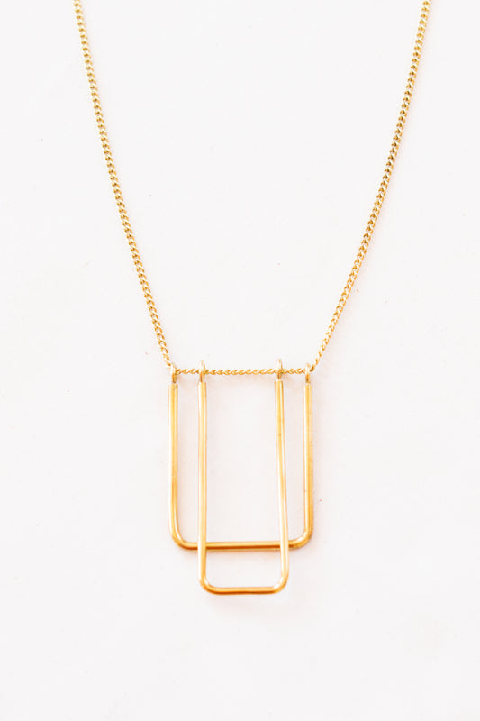 Double U-Frame Necklace