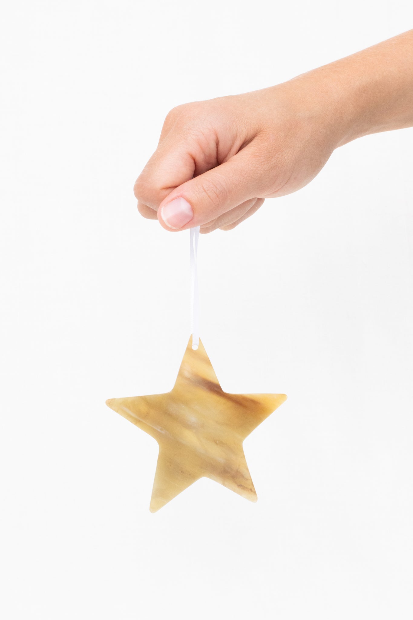 Cow Horn Star Ornament