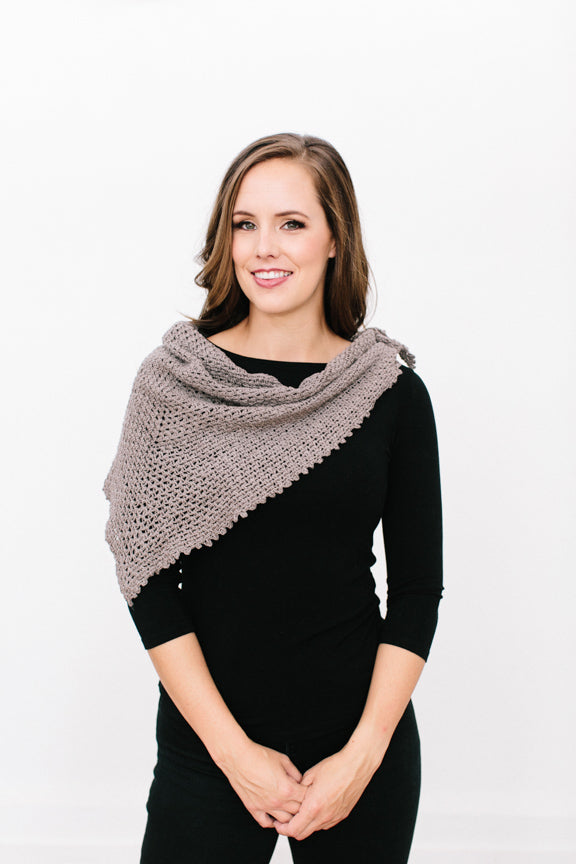 Crochet Pattern Kit, Montgomery Shawlette
