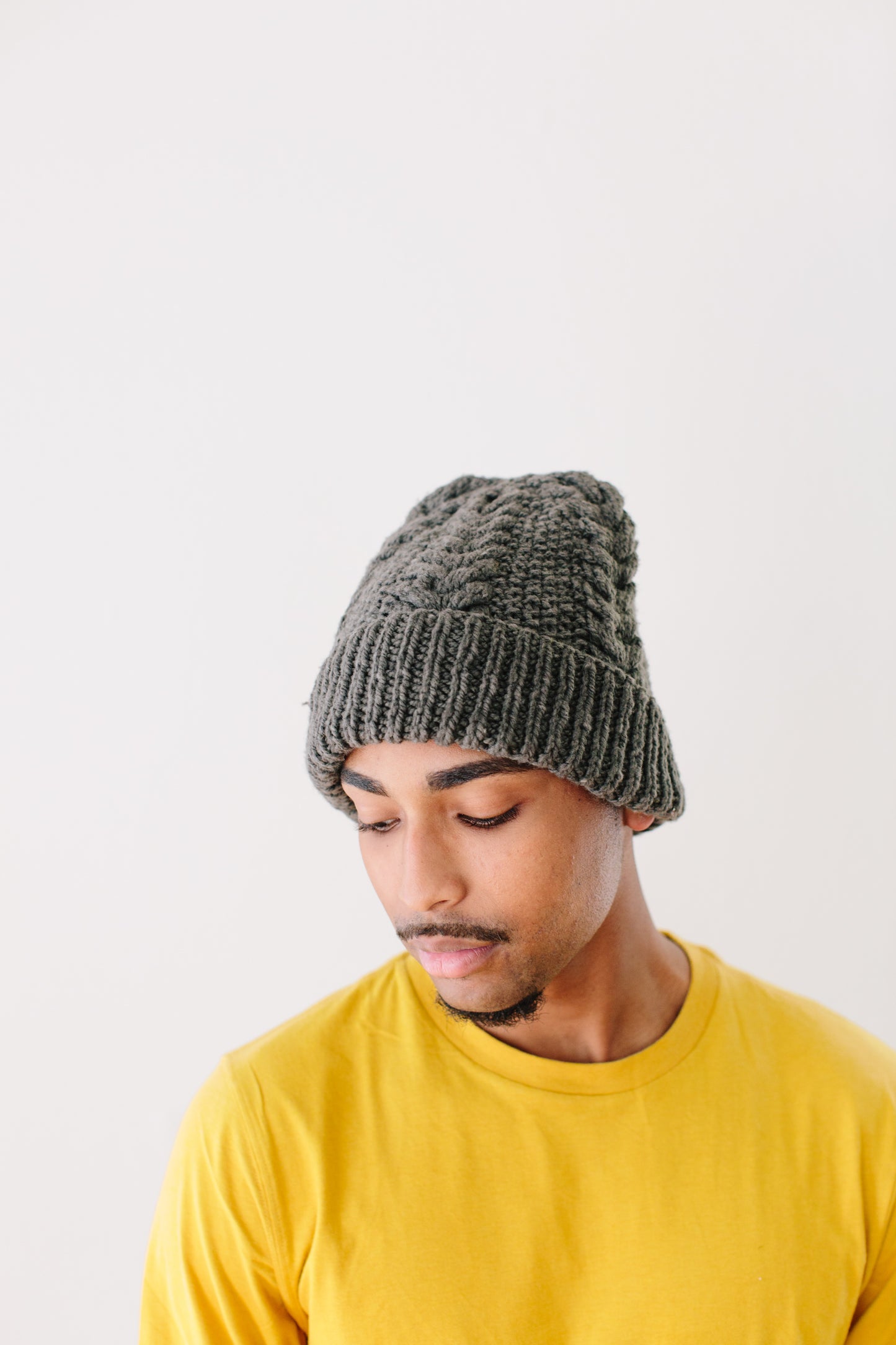 Christine Cable Beanie in Organic Merino