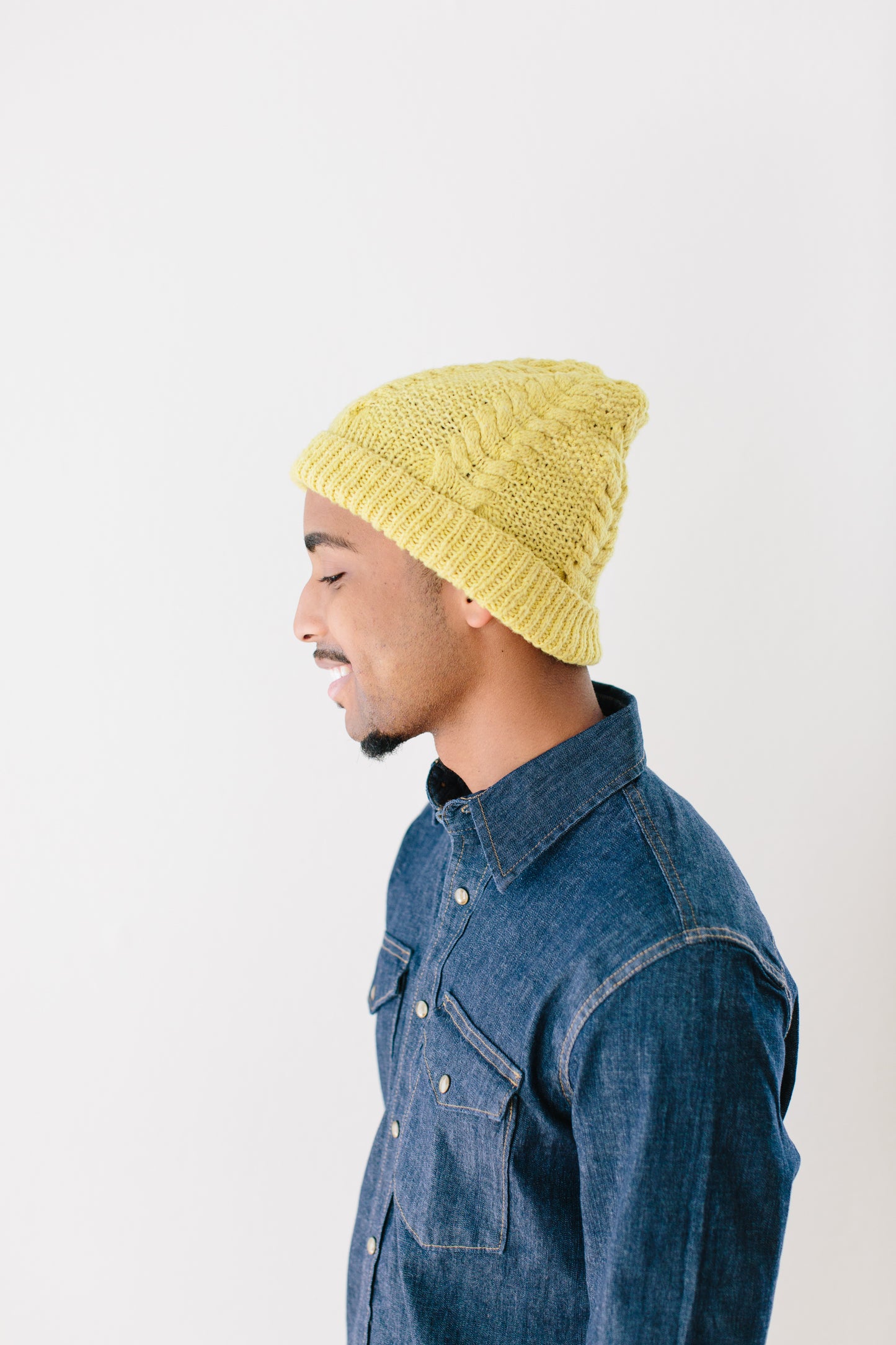 Christine Cable Beanie in Organic Merino