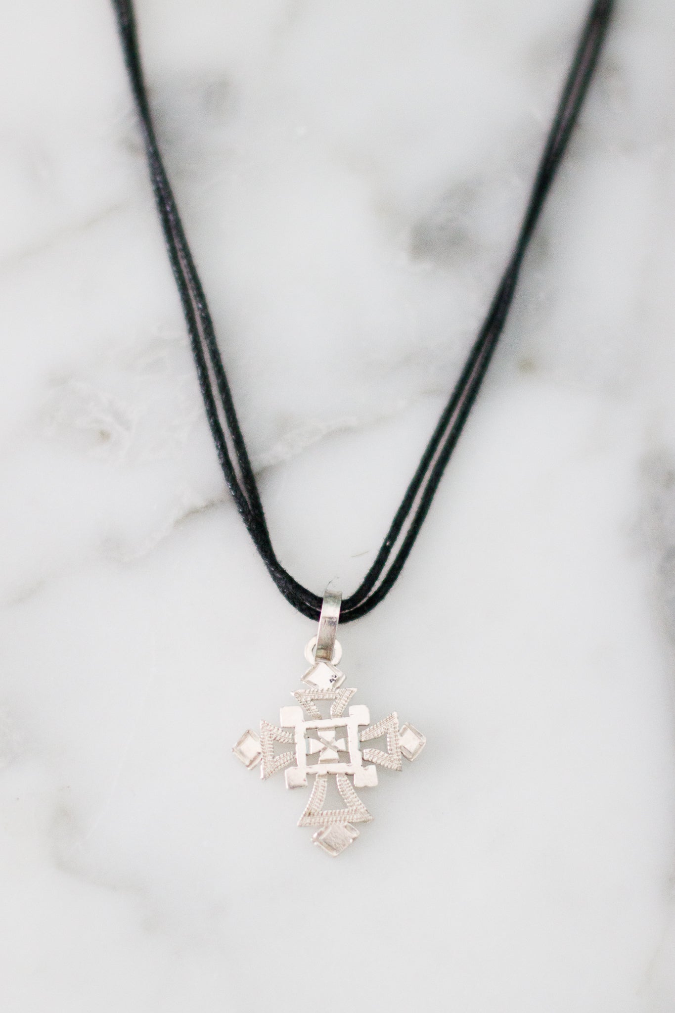 Coptic Cross Sterling Necklace, Small