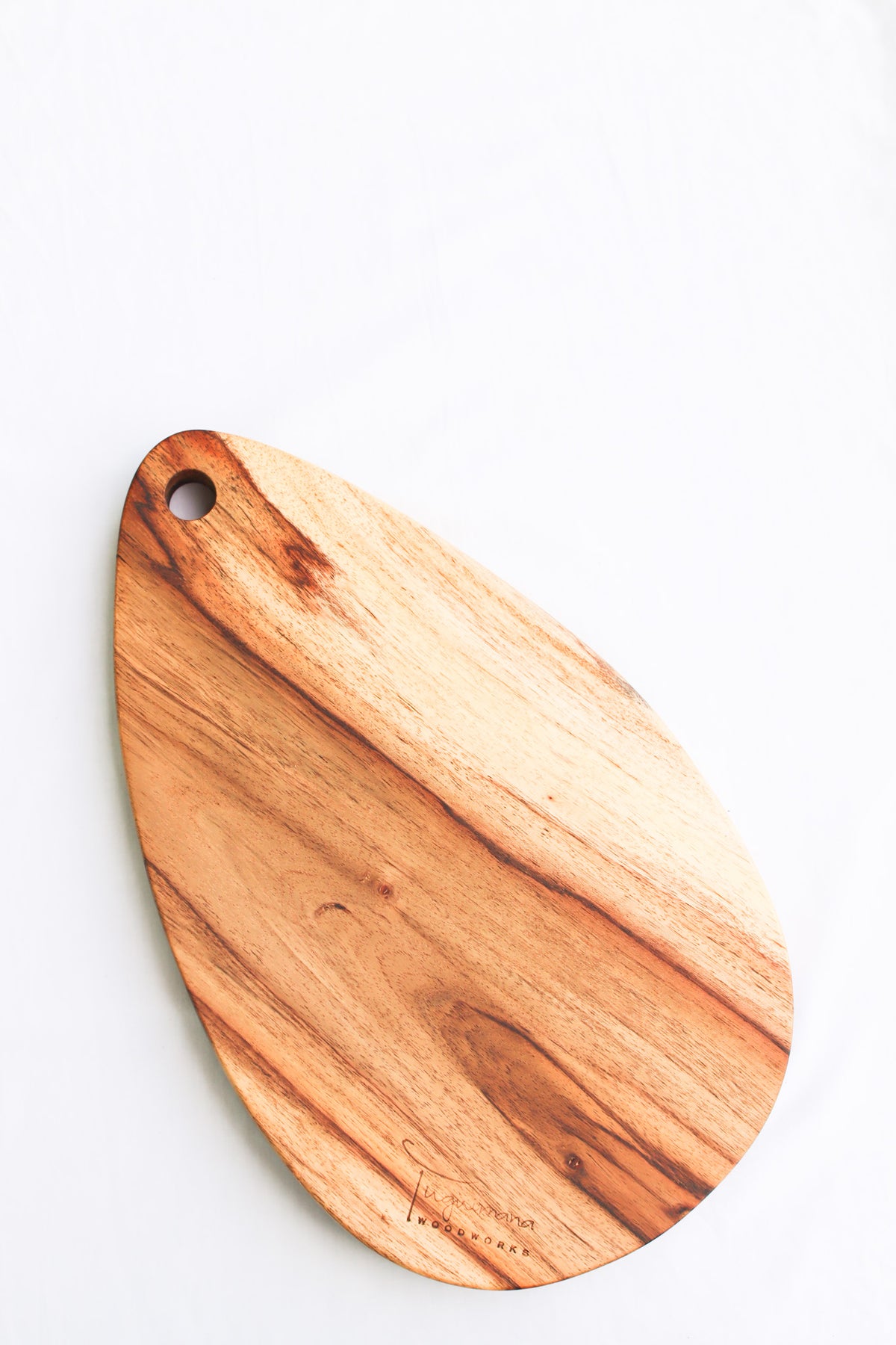 Hand-Carved Acacia Wood Cheese + Charcuterie Board