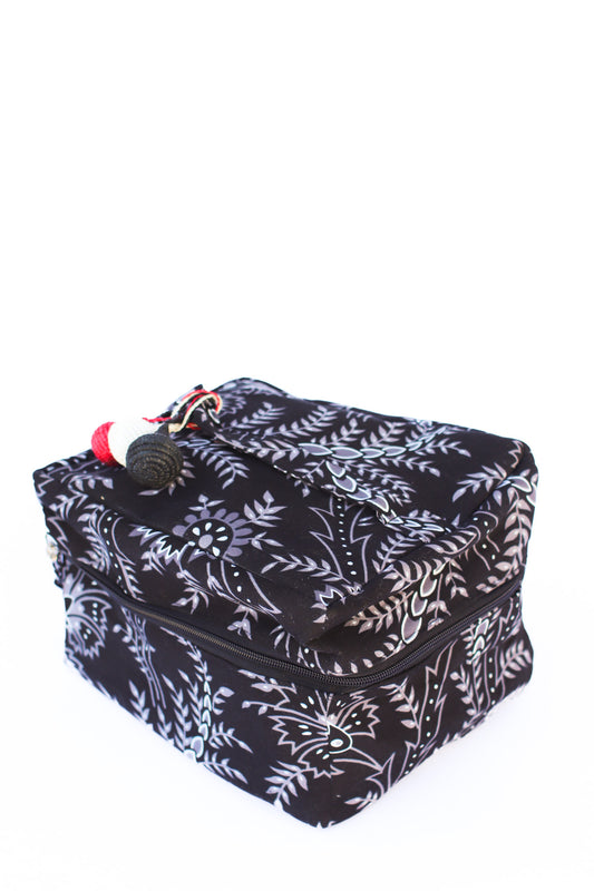 Kitenge Cosmetic / Kit Bag, Night Vine