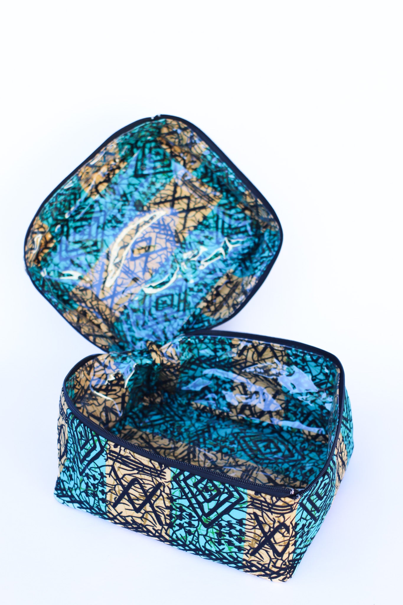 Kitenge Cosmetic / Kit Bag, River
