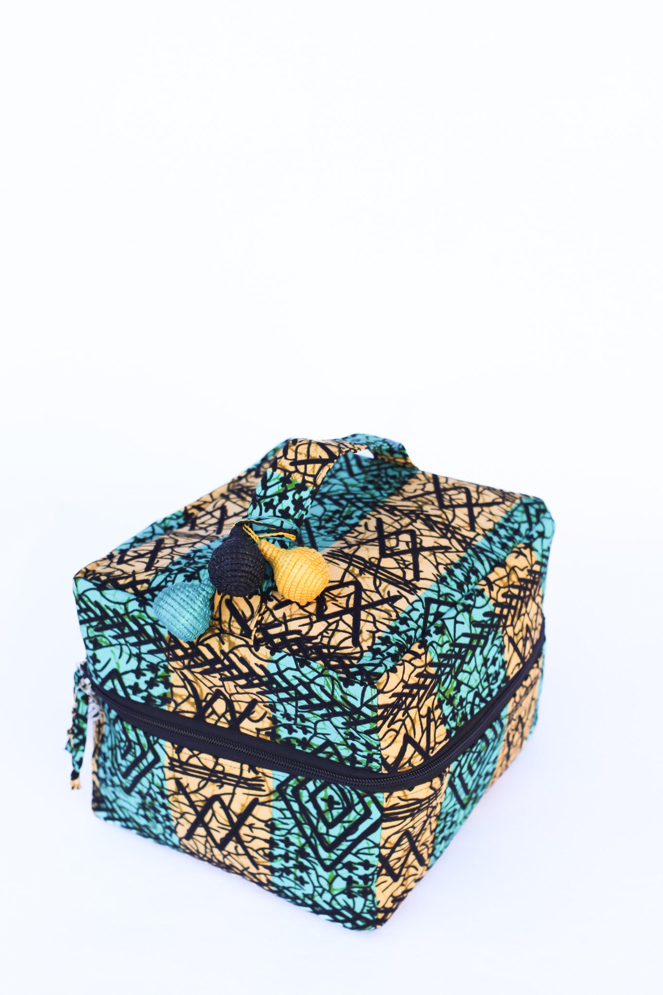 Kitenge Cosmetic / Kit Bag, River