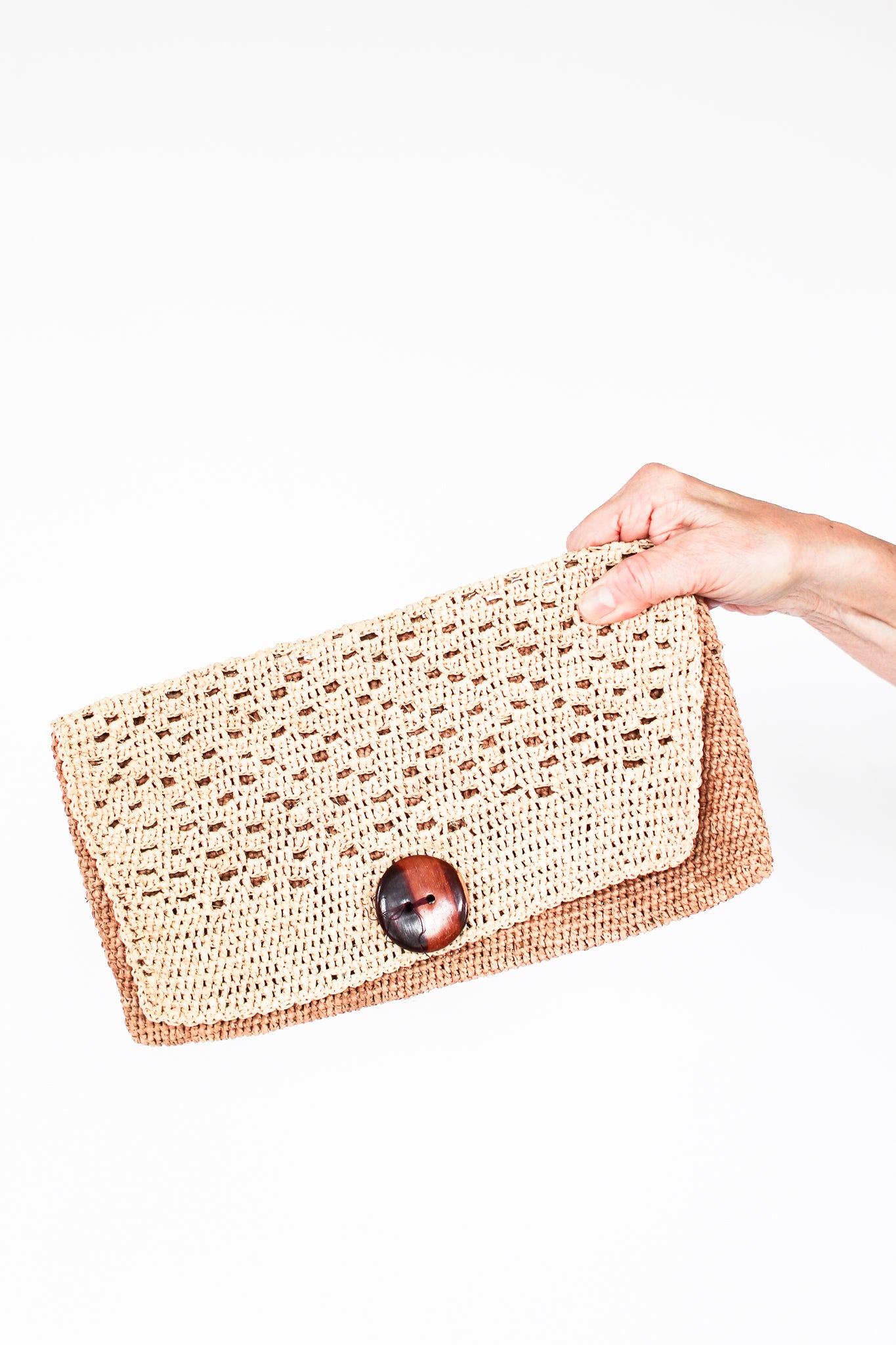 Raffia Clutch