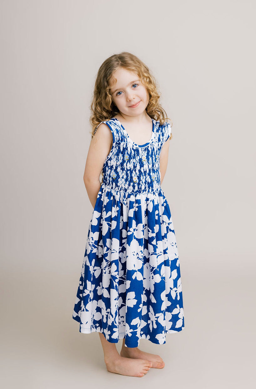 Hand-Smocked Dress, Blooming Silhouette