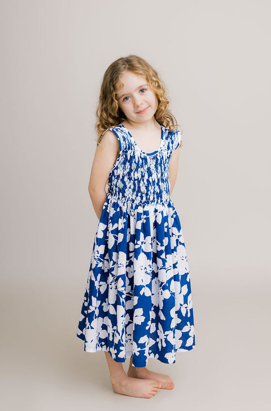 Hand-Smocked Dress, Blooming Silhouette
