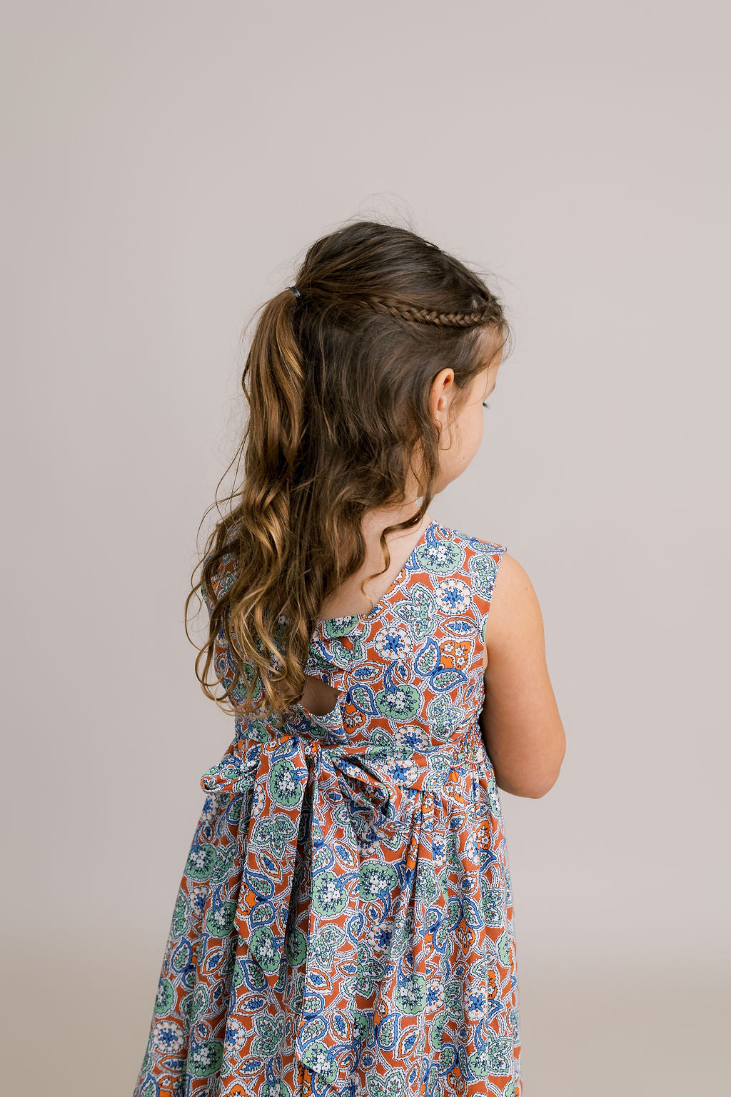 Hand-Smocked Dress, Fall Paisley