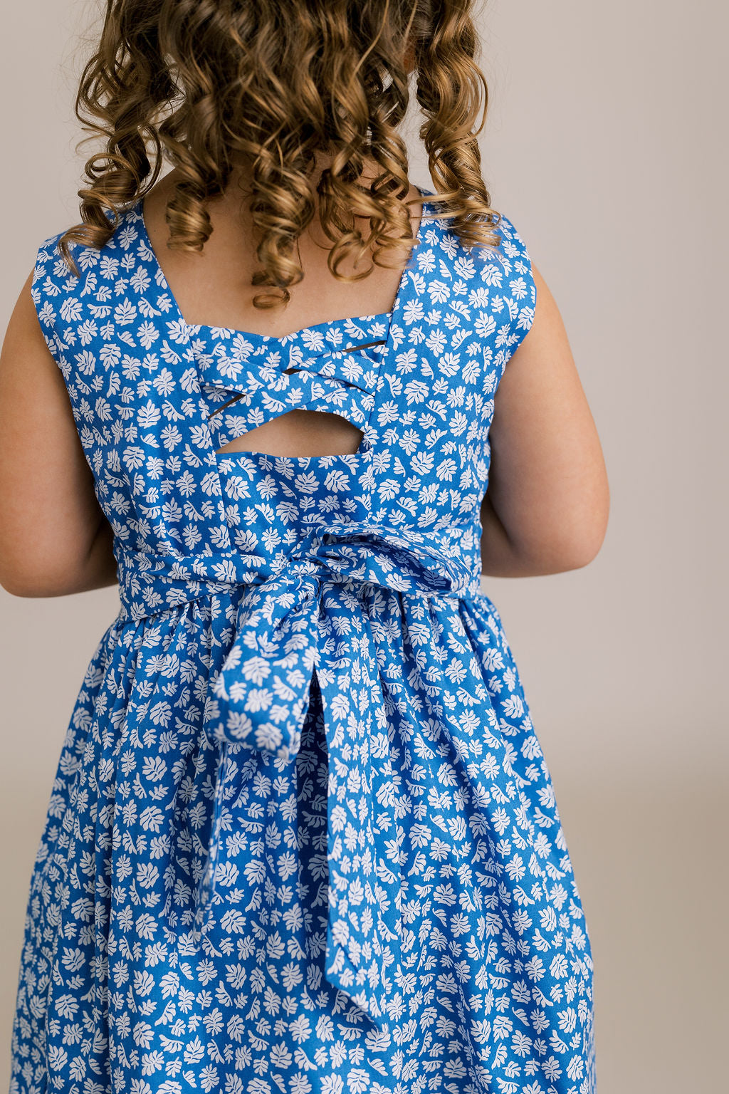 Hand-Smocked Dress, Morning Fern