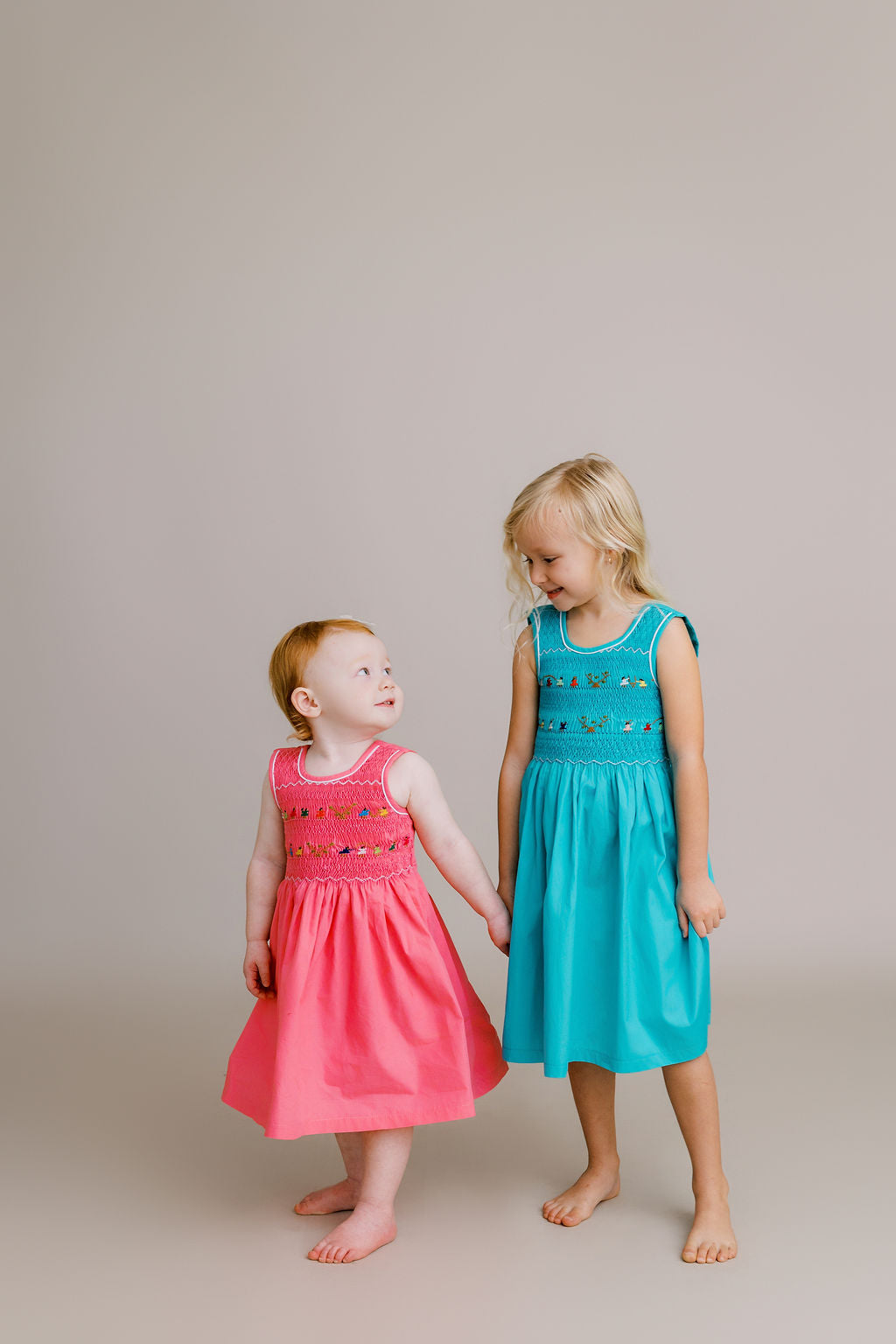 Hand-Smocked Dress, Children Playing + Bubblegum