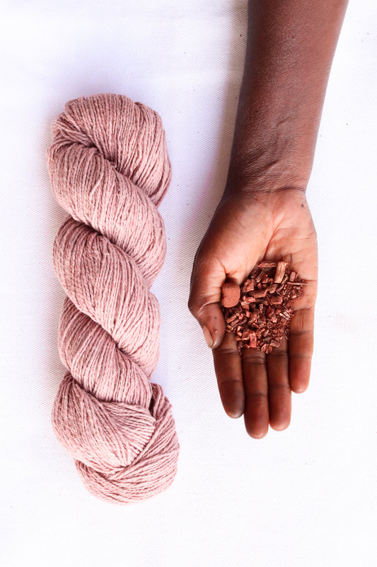 Ethiopian Handspun Cotton Yarn, Rich Madder Root