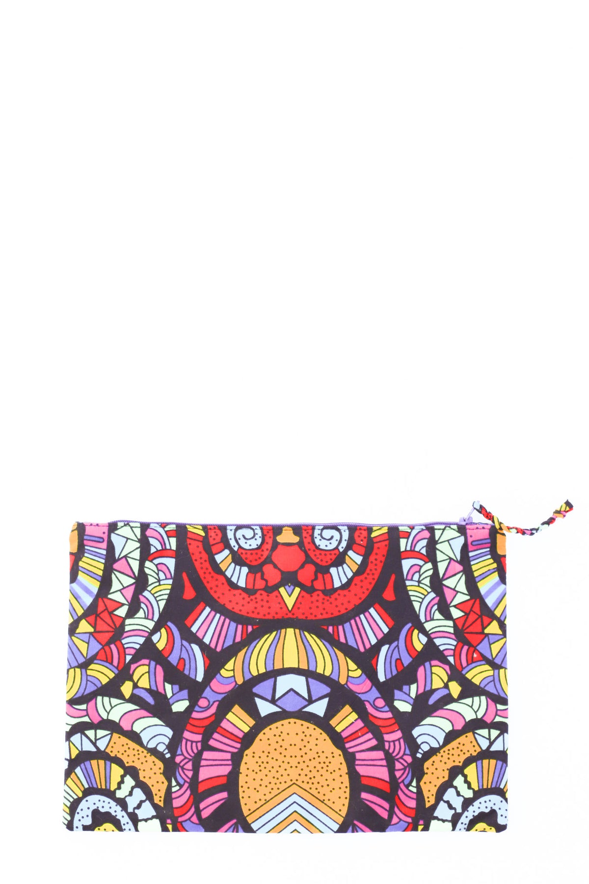 Embroidered Flamingo Pouch, Palmetto