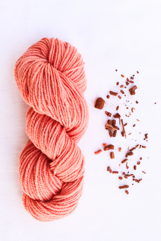 Organic Merino Wool Yarn, Madder Root